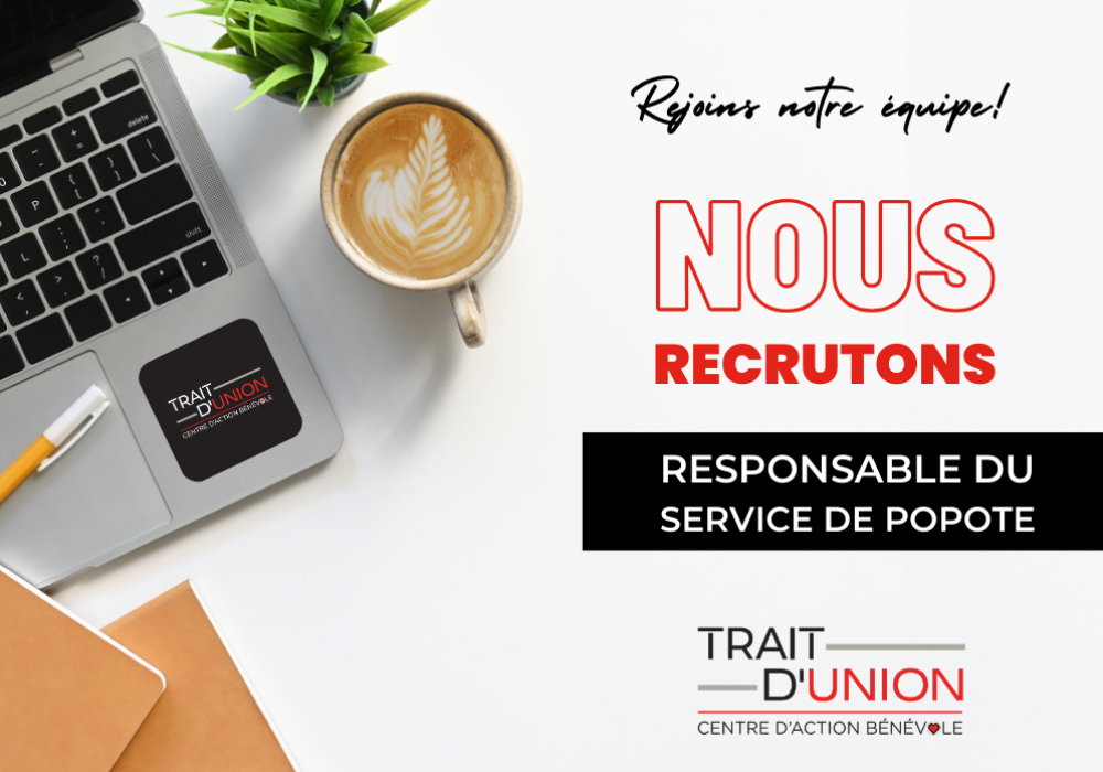 Offre d&rsquo;emploi - Responsable du service de popote